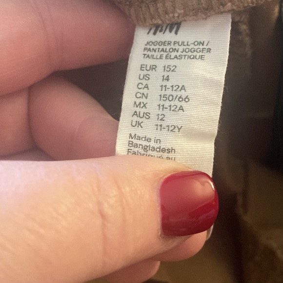 Boys size 14 khaki cargo pants H&M - Picture 3 of 4